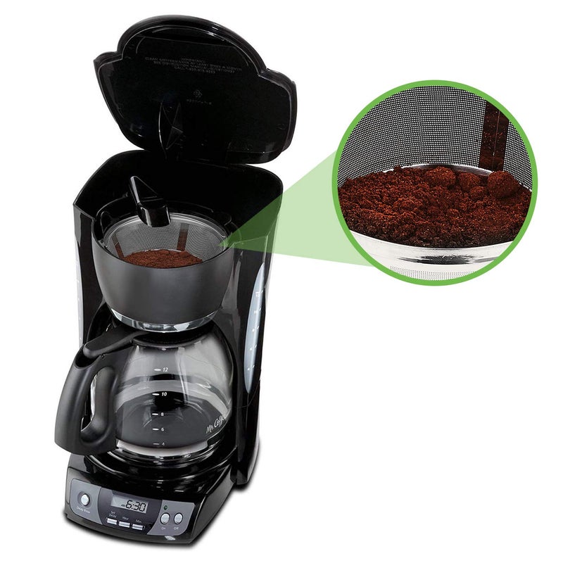 YEOSEN Reusable Coffee Filters 8-12 Cup Permanent Coffee Filters Basket Washable Compatible with Mr. Coffee Black & Decker Coffee Maker Filter 6-12 Cup - Image 5